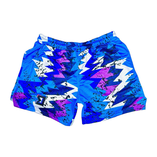 ZIGZAG Pro Mesh Athletic Shorts – Sky Blue 🔷 - Trap'n Shorts