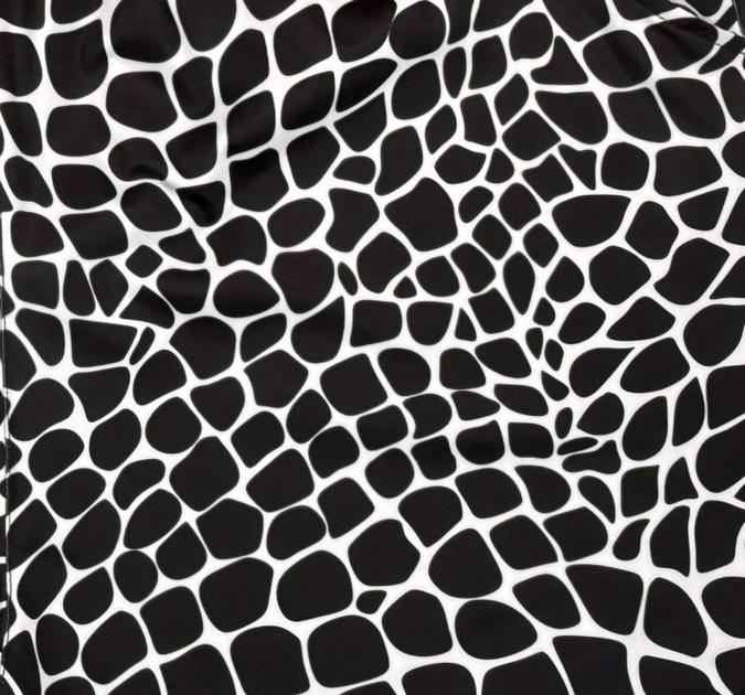 Black and white gator zombie patterned fabric texture