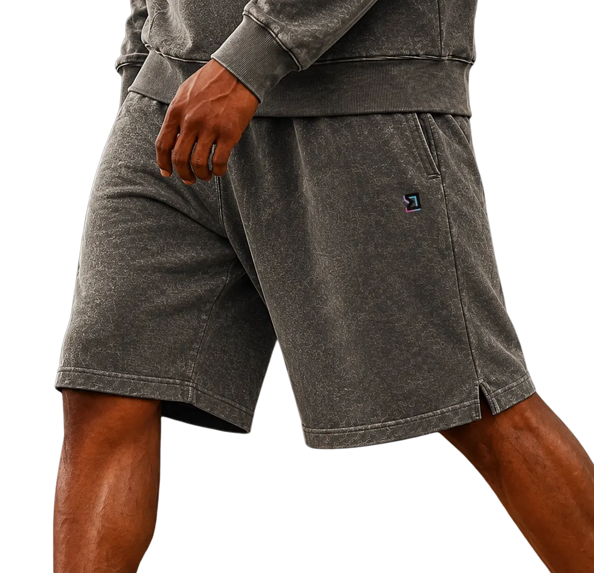 TRAPN™ OFF COURT™ joggers showing the relaxed rise and room through the upper leg.