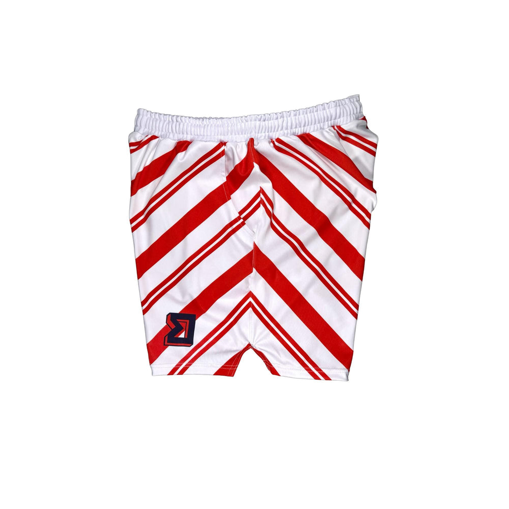 Basketball Shorts – Soft Quick Dry (StripeOut Red) Trap'n Shorts
