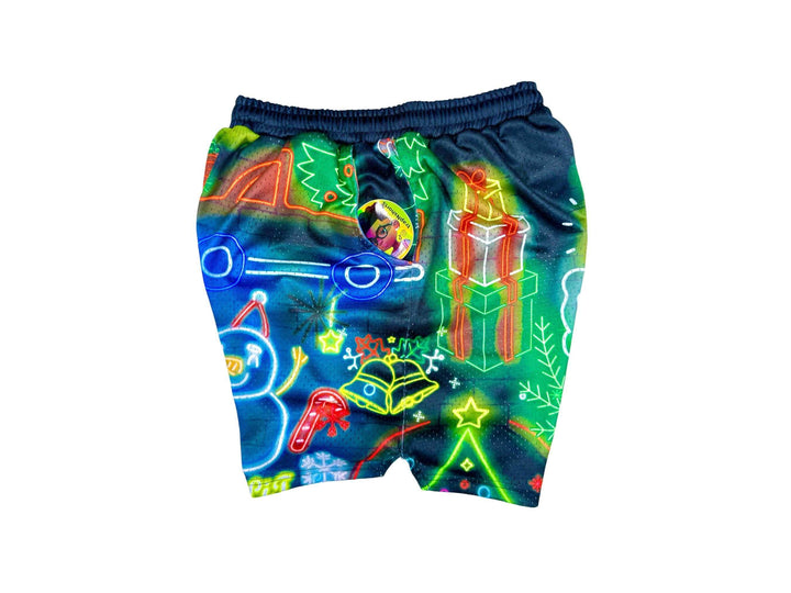 LiT Christmas | Christmas Themed Mesh Dry-Fit Shorts - ALL Sizes Trap'n Shorts