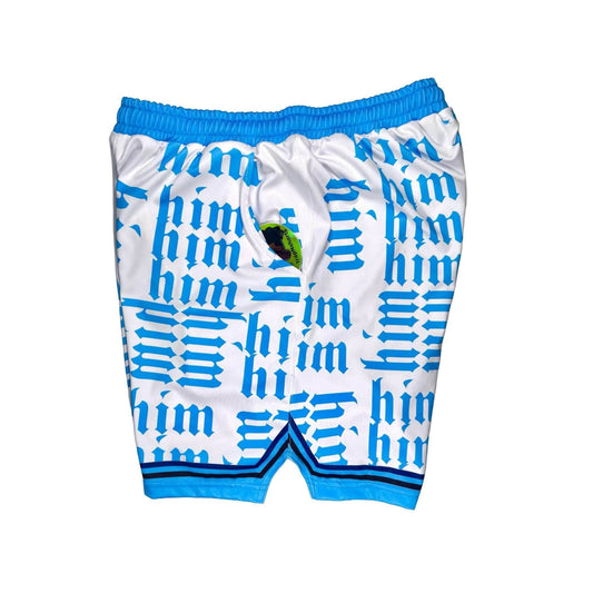 HiM Dry-Fit Shorts – ICE Blue Colorway ❄️💎🏀 - Trap'n Shorts
