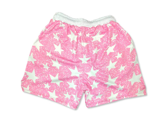 SNOWSTARs Dry-Fit Basketball Shorts | PINK ❄️🌸🏀 - Trap'n Shorts