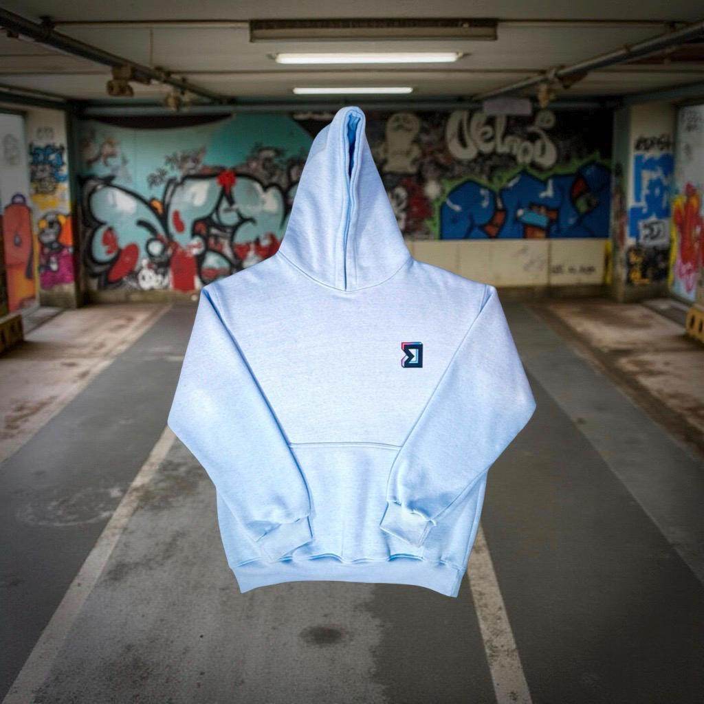 SKY Blue Premium Acid Wash Hoodie by Trap'N Shorts 🔥🩵 - Trap'n Shorts