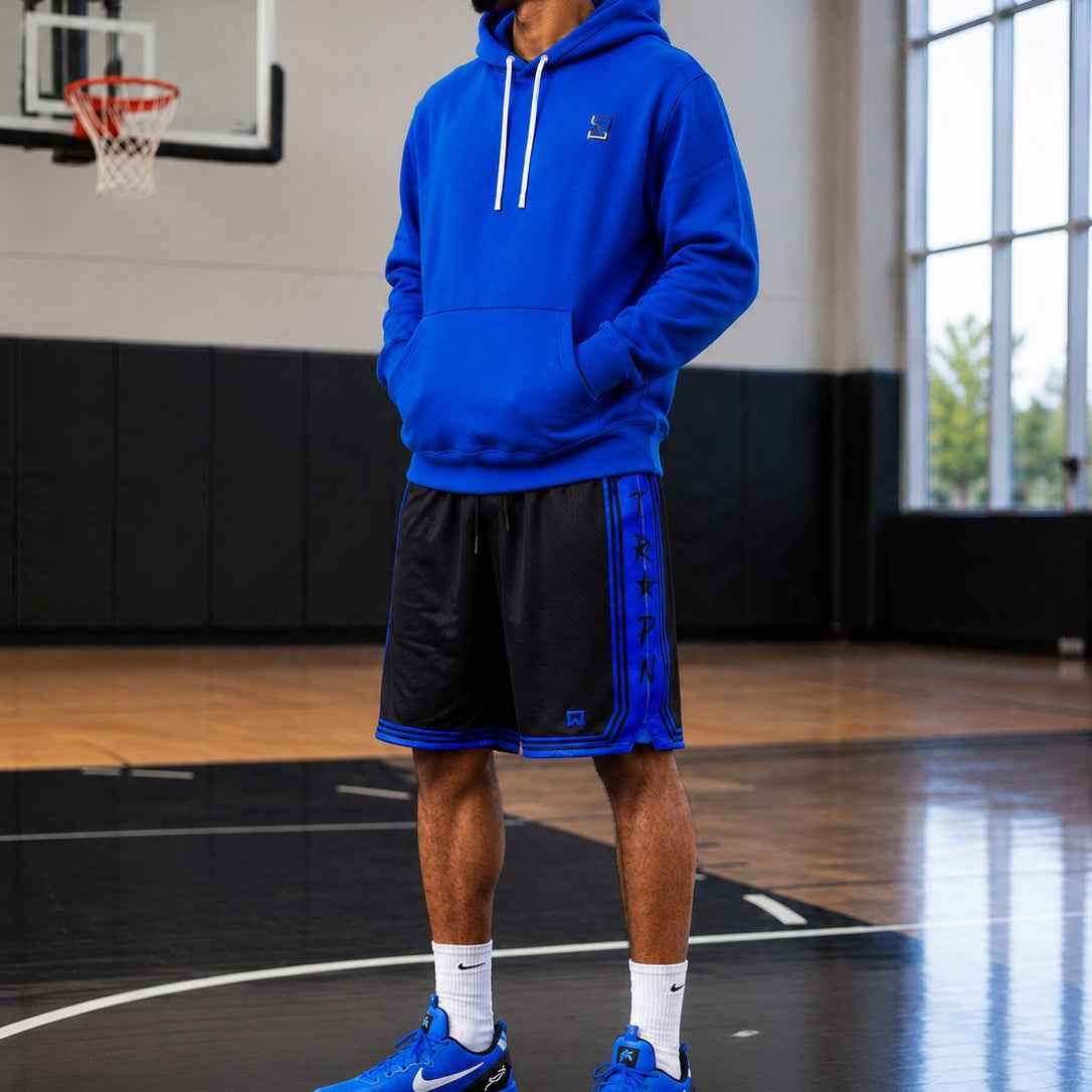 Trap Show Elite PRO Black Royal Mesh Basketball Shorts