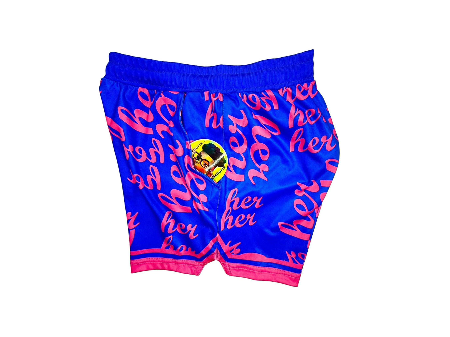HER Basketball Shorts – STITCH Colorway 💖💙🔥 - Trap'n Shorts