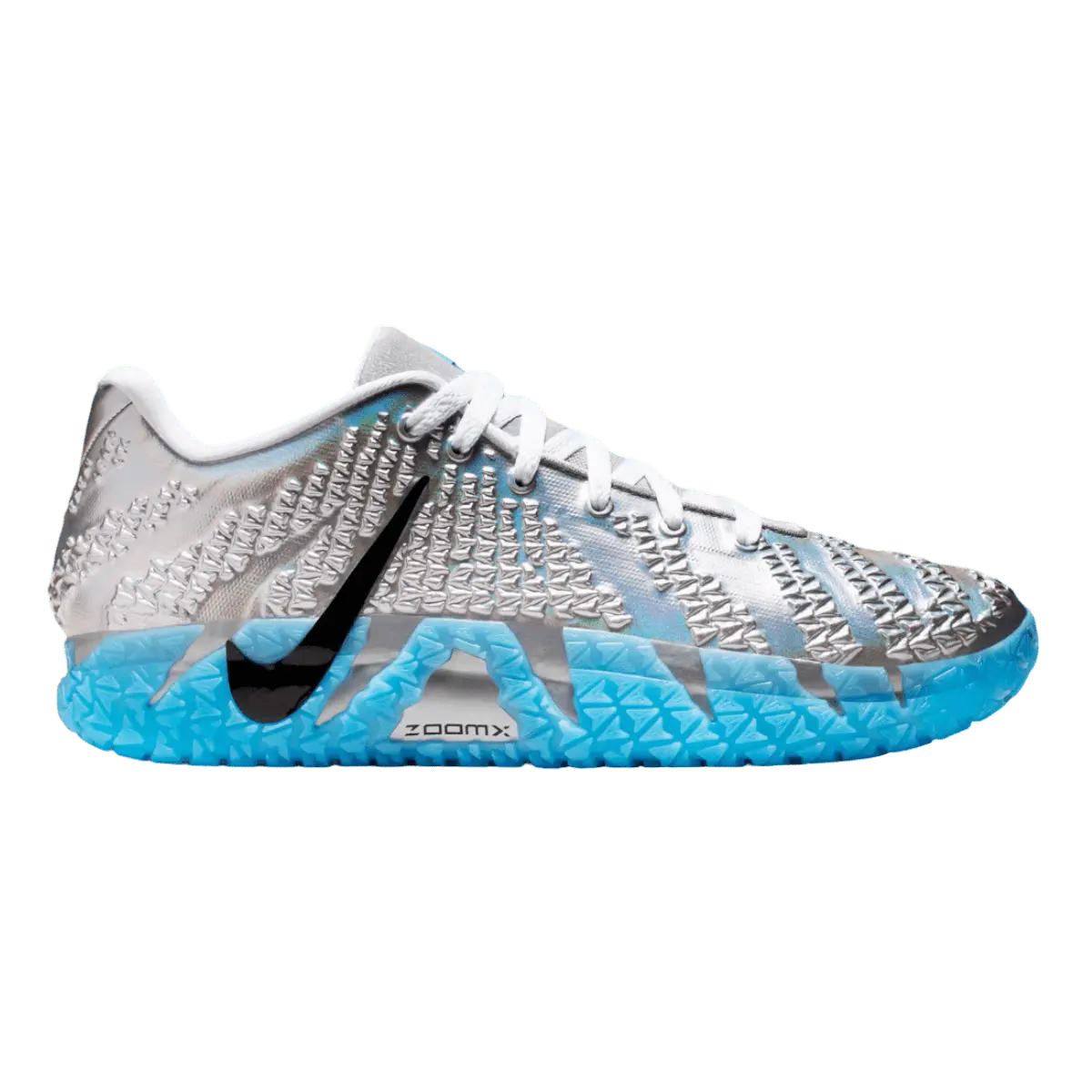 Ja 3 Metallic Silver Basketball Shoe