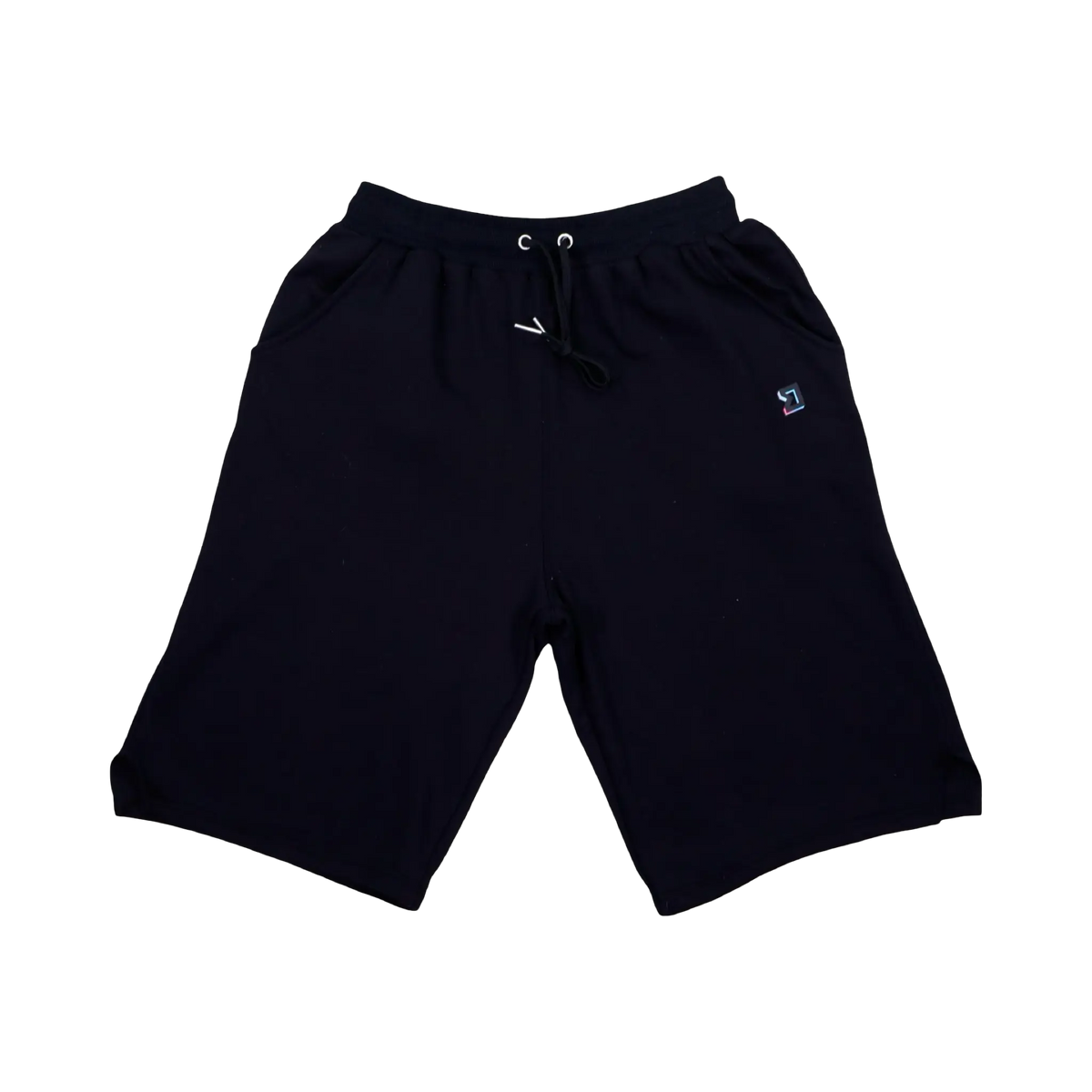 TRAPN™ Black OFF COURT™ 390 GSM heavyweight Loopback Terry™ joggers with relaxed below-the-knee fit, drawcord waistband, deep pockets and minimal branding.