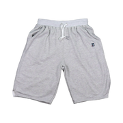 TRAPN™ Grey OFF COURT™ 390 GSM heavyweight Loopback Terry™ joggers with heather grey finish and relaxed below-the-knee fit.