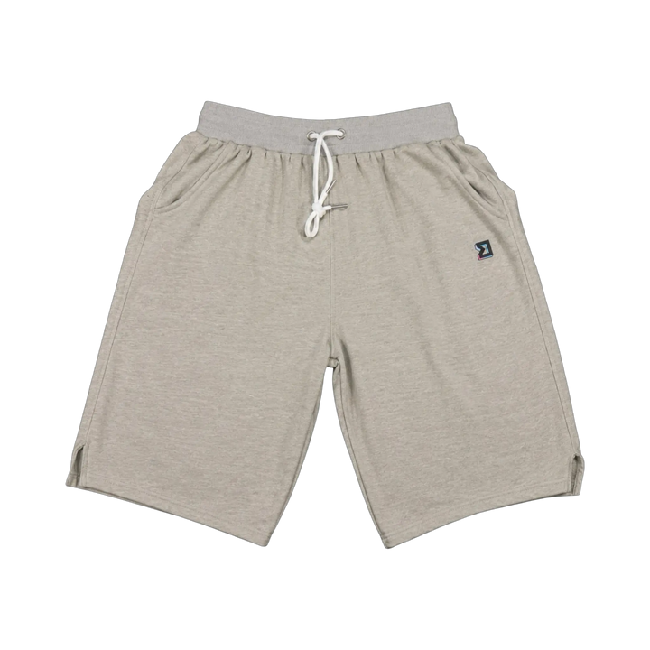 TRAPN™ Tan OFF COURT™ 390 GSM heavyweight Loopback Terry™ joggers with relaxed below-the-knee fit and minimal TRAPN branding.