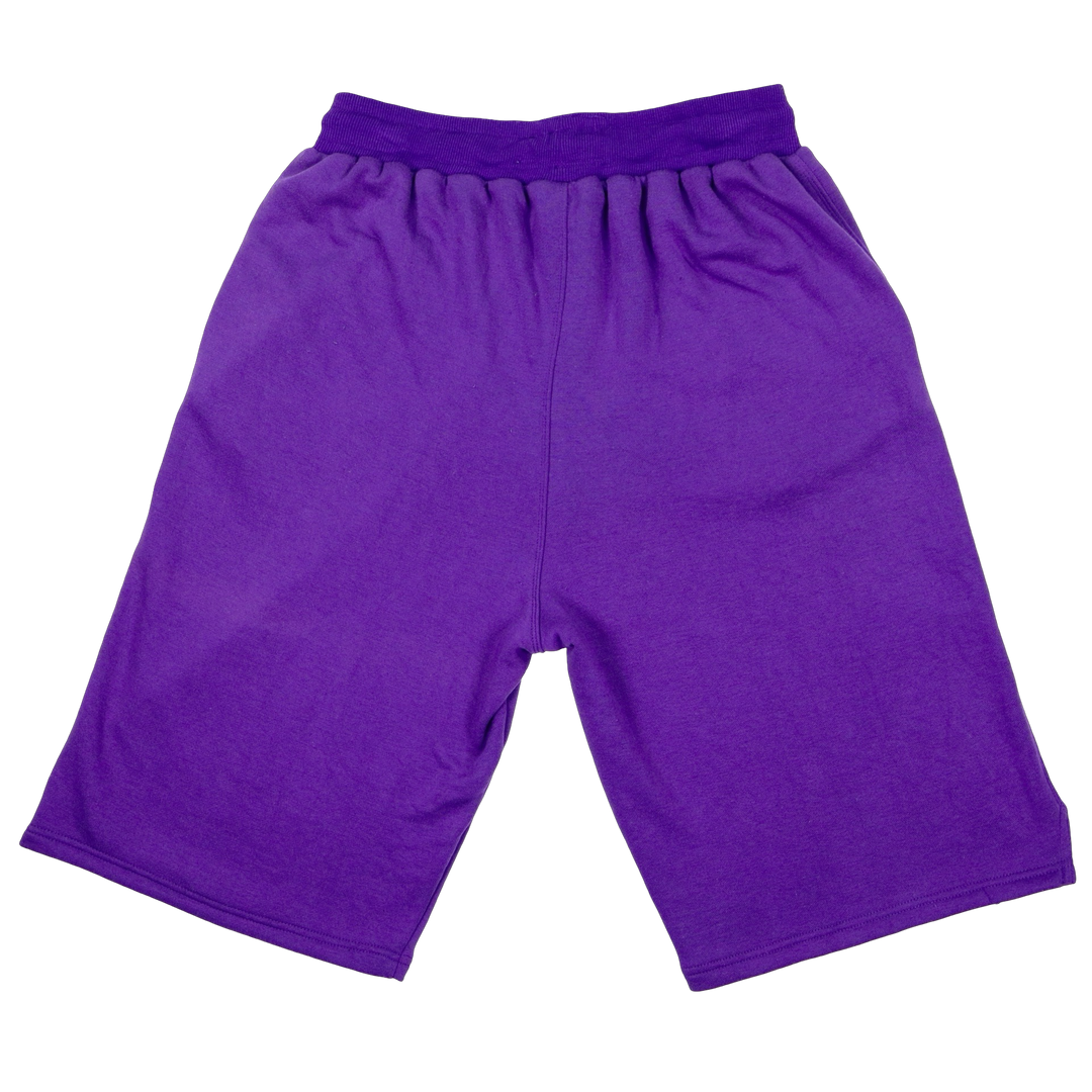 Purple Loopback Terry Jogger Shorts