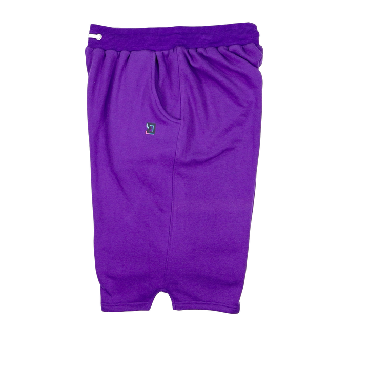 Purple Loopback Terry Jogger Shorts