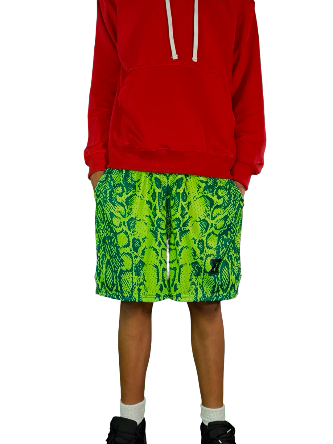 Neon Mamba Mesh Basketball Shorts — Premium Materials