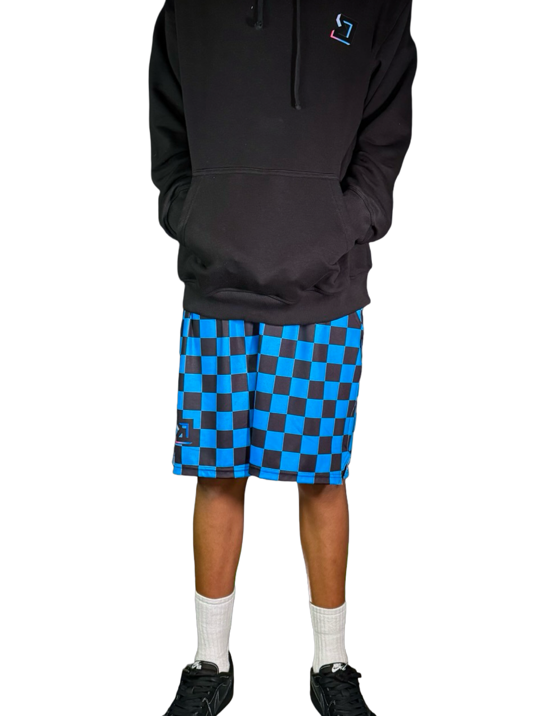 Checkmate Blue Soft-QD Basketball Shorts — Dry Fit