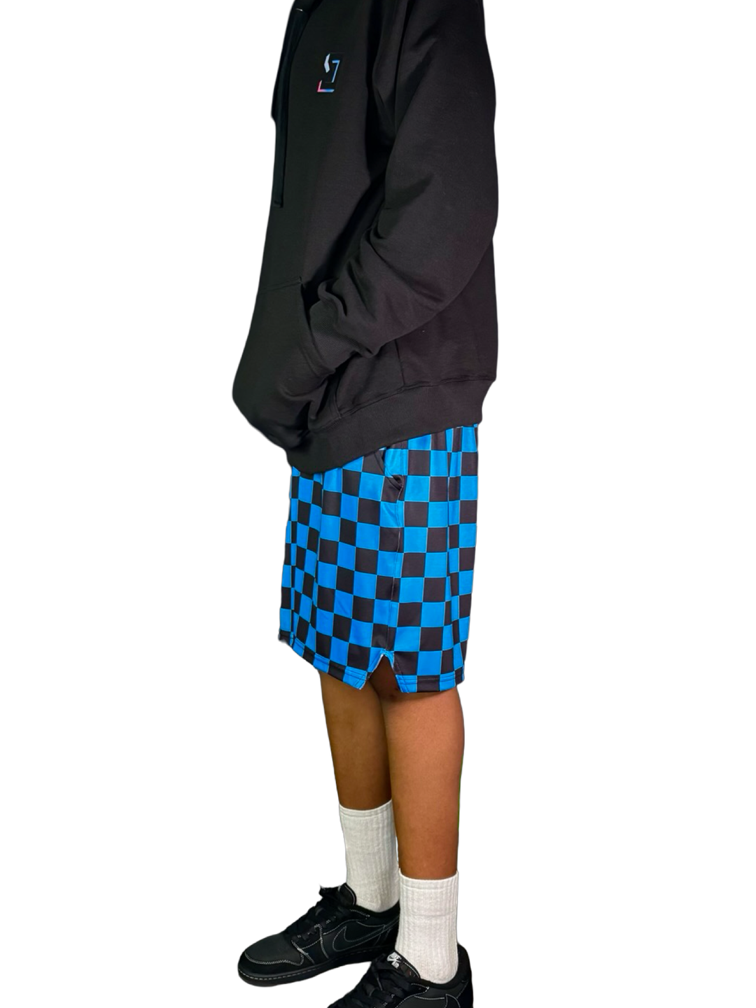 Checkmate Blue Soft-QD Basketball Shorts — Dry Fit