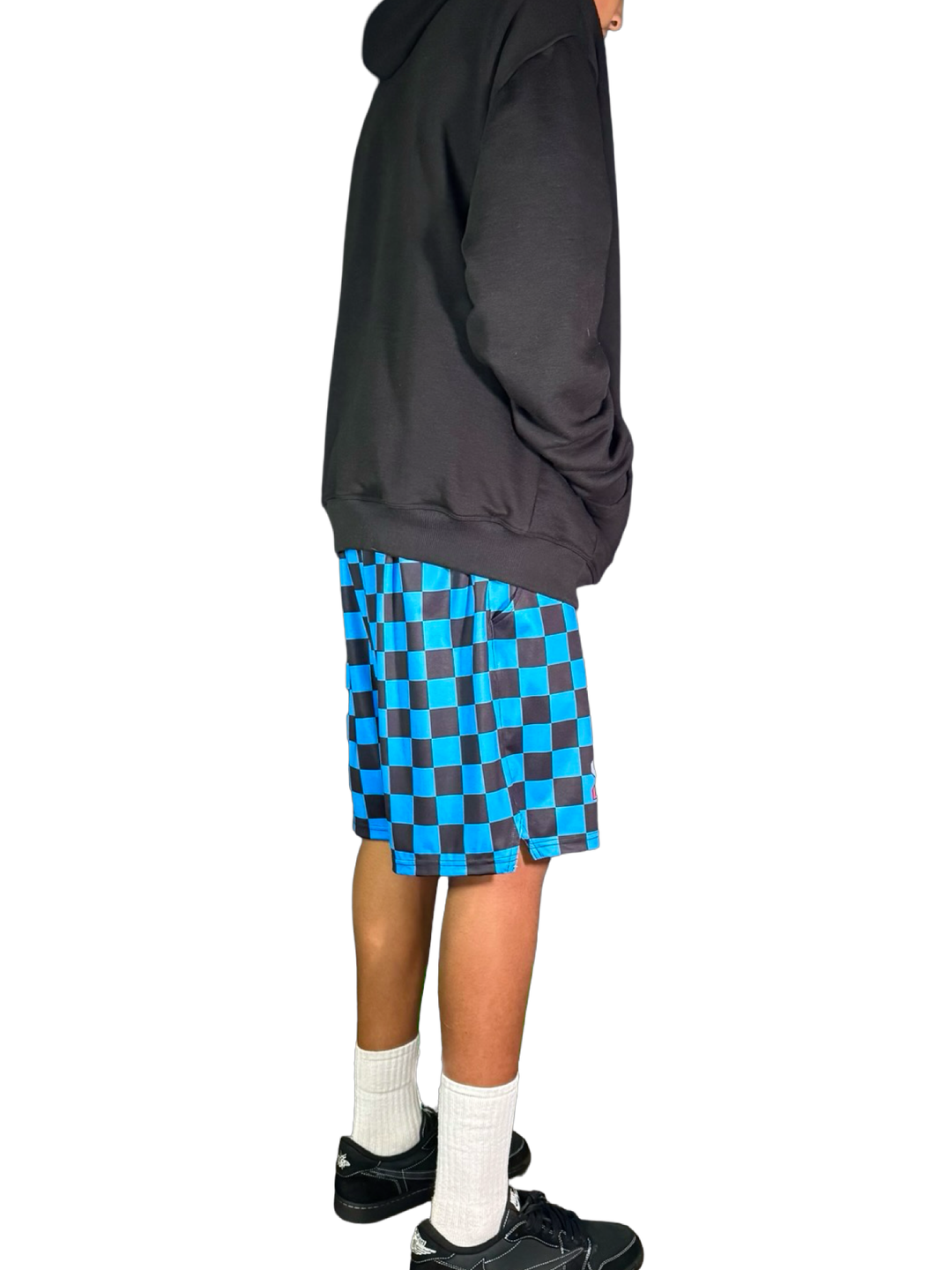 Checkmate Blue Soft-QD Basketball Shorts — Dry Fit