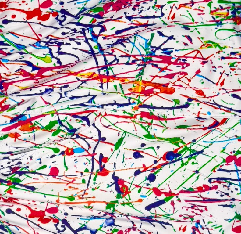 Paintd White Soft-QD Athletic Shorts — Soft Dry-Fit