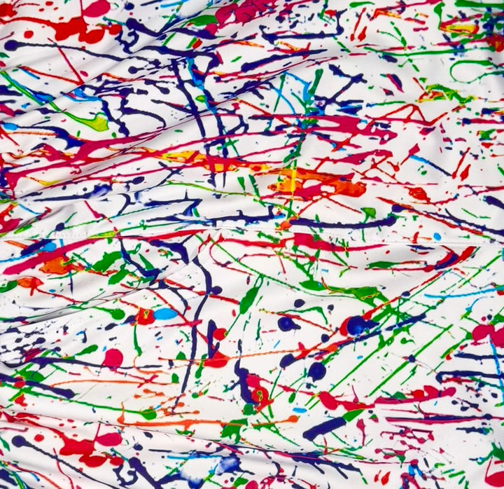 Paintd White Soft-QD Athletic Shorts — Soft Dry-Fit