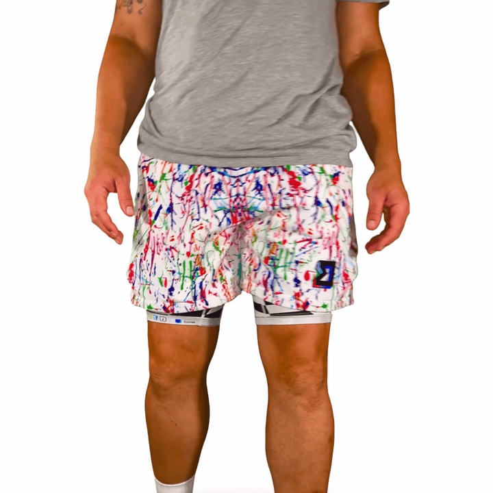 PAINT the CITY GO | Water Repellent 4-Way Stretch Dry-Fit Trunks - ALL Sizes Trap'n Shorts