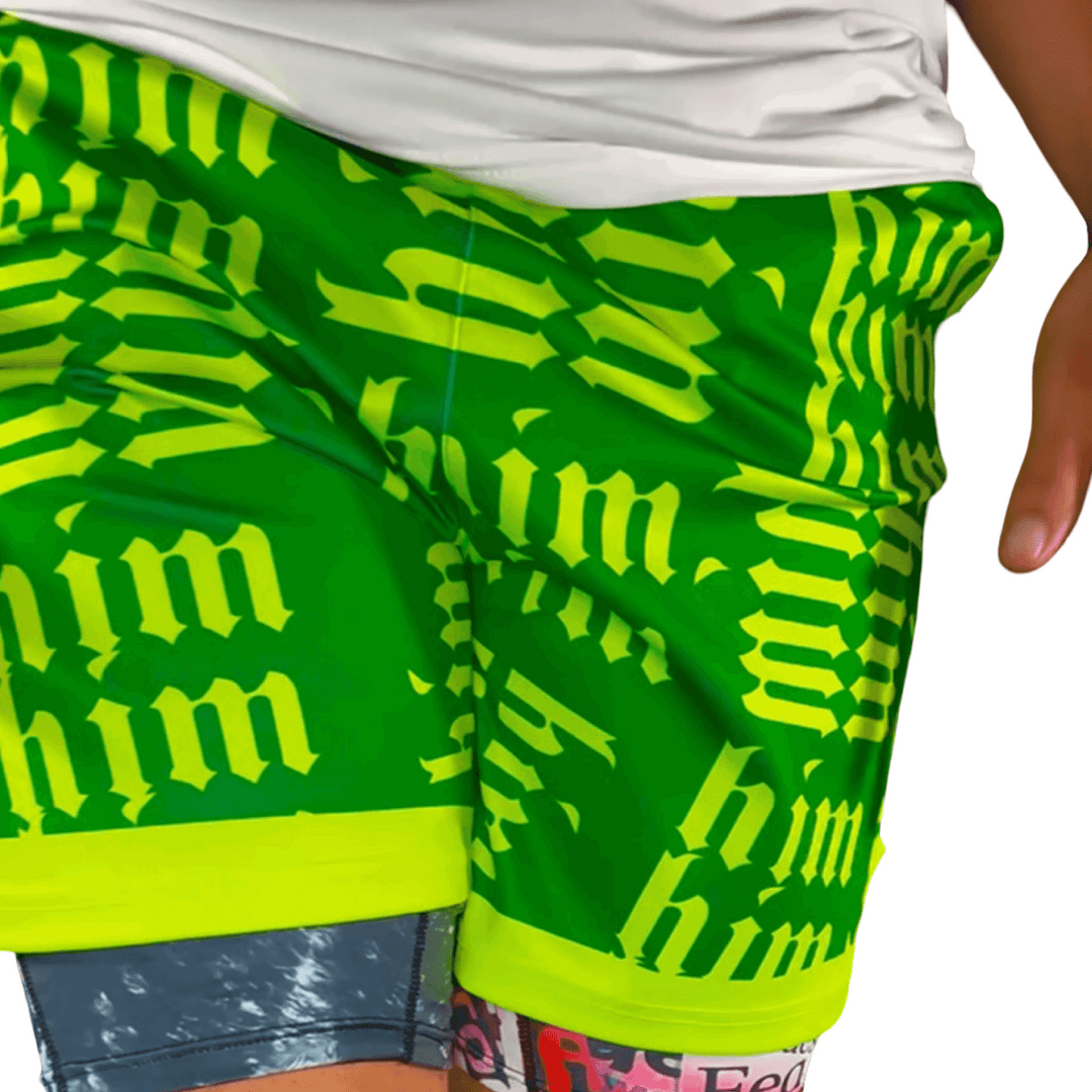HiM GRINCH | Dry-Fit Athletic Shorts - ALL Sizes Trap'n Shorts