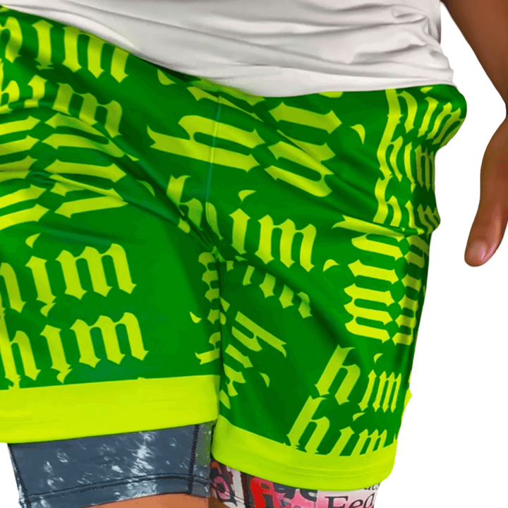 HiM GRINCH | Dry-Fit Athletic Shorts - ALL Sizes Trap'n Shorts