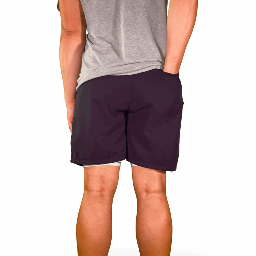 STAPLE GO | Navy-Gray-Black | Water Repellent Dry-Fit Shorts Trap'n Shorts