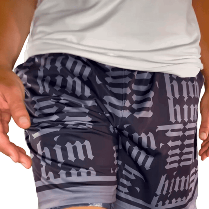 HiM BLACKOUT | Dry-Fit Basketball Shorts | ALL Sizes Trap'n Shorts