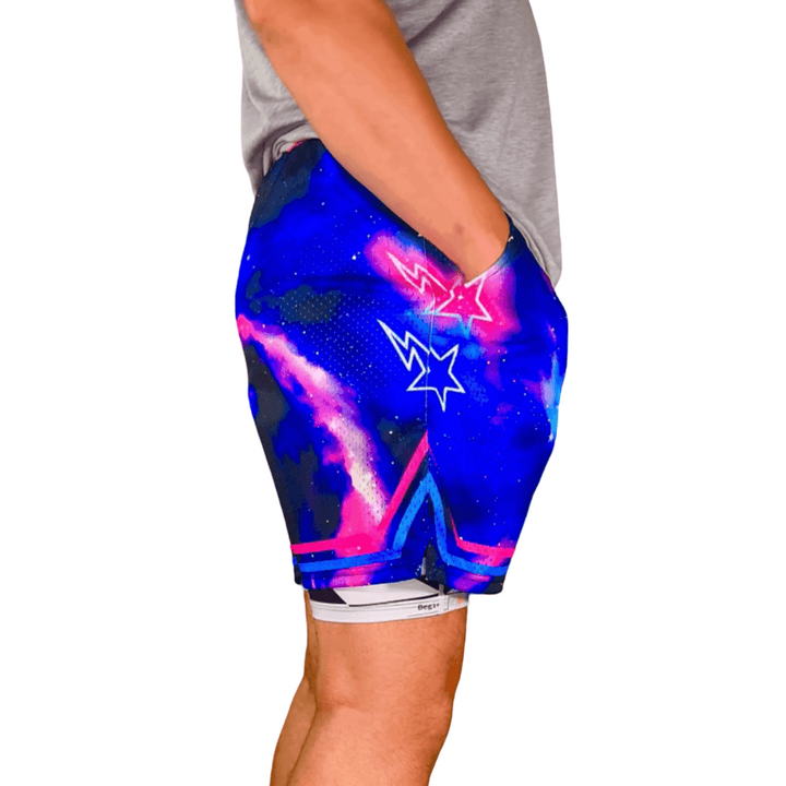 GALAXY | Mesh Dry-Fit Basketball Shorts - ALL Sizes Trap'n Shorts