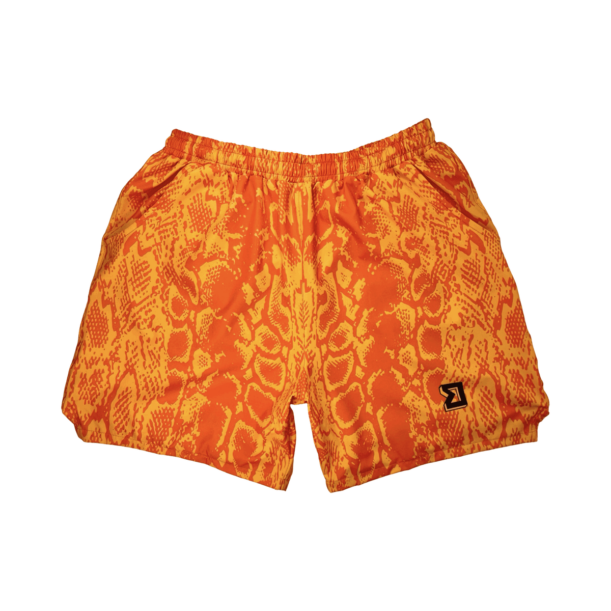 Basketball Shorts – GO Fast Dry (Orange Venom) Trap'n Shorts