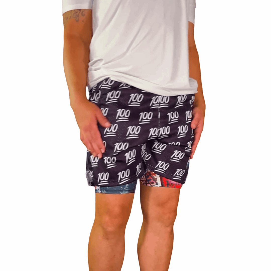 100 | Mesh Dry-Fit Basketball Shorts | ALL Sizes Trap'n Shorts