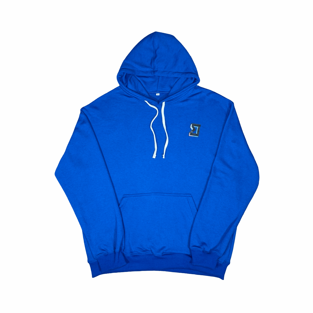 Premium Athletic Blue Hoodie – Breathable Loopback (Non-Fleece) Trap'n Shorts