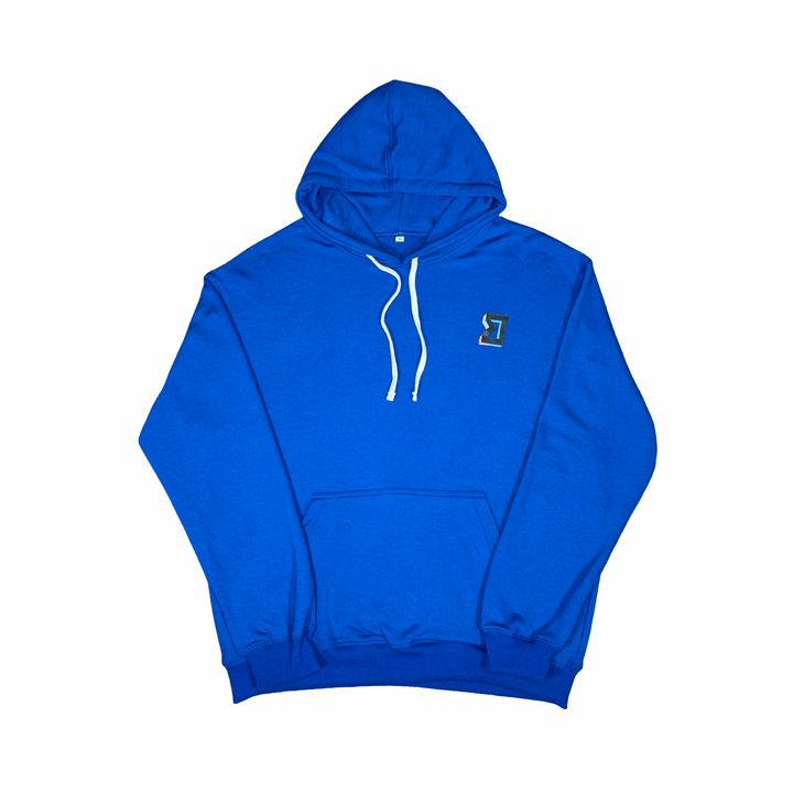 Premium Athletic Blue Hoodie – Breathable Loopback (Non-Fleece) Trap'n Shorts