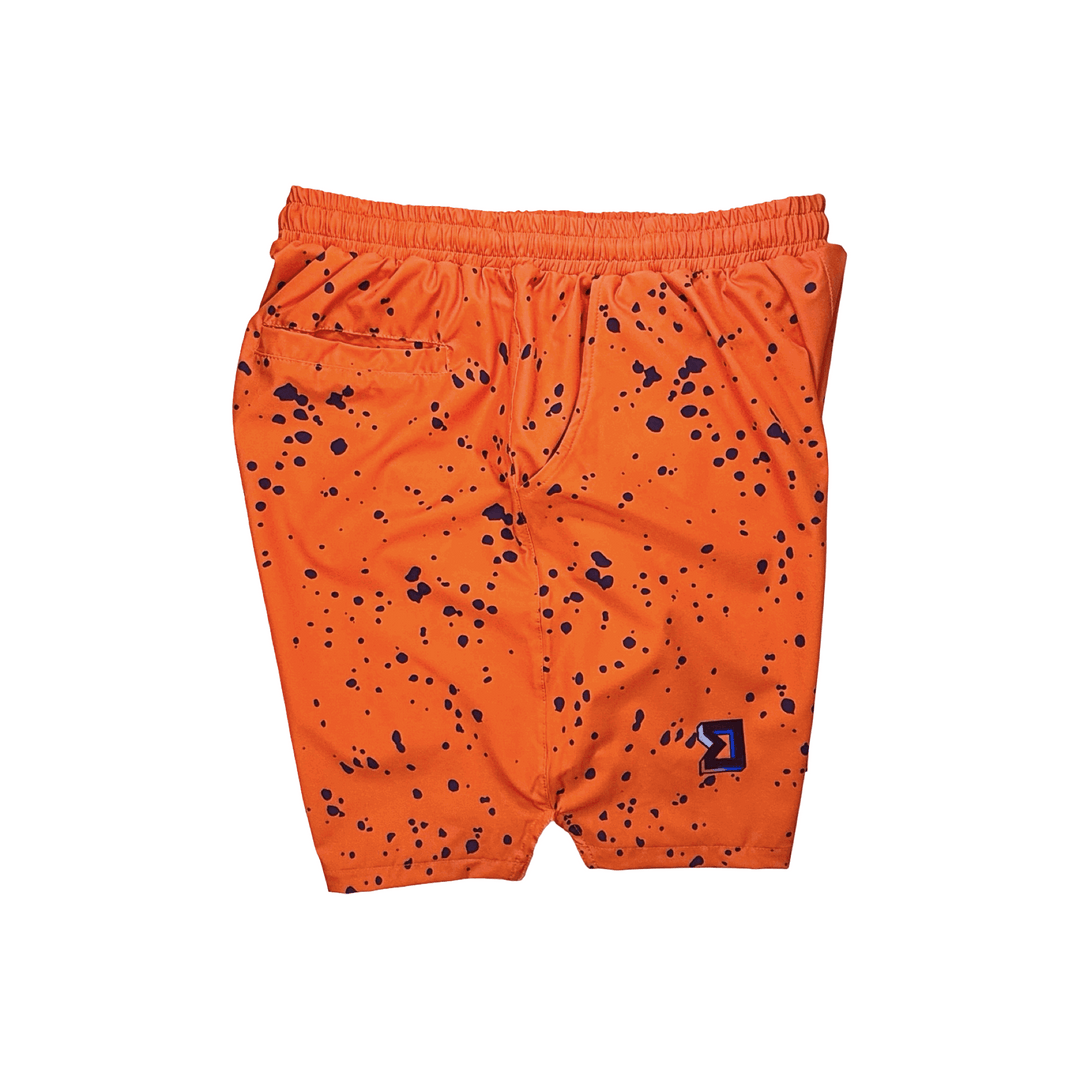 BANGer GO | ORANGE GLOW Water Repellent 4-Way Stretch Shorts Trap'n Shorts