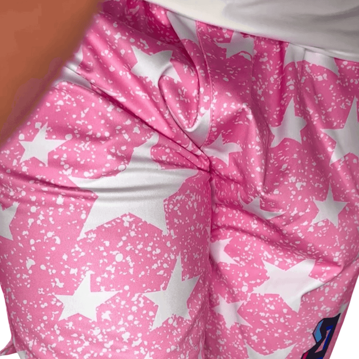 SNOWSTARs PINK | Dry-Fit Athletic Shorts - ALL Sizes Trap'n Shorts