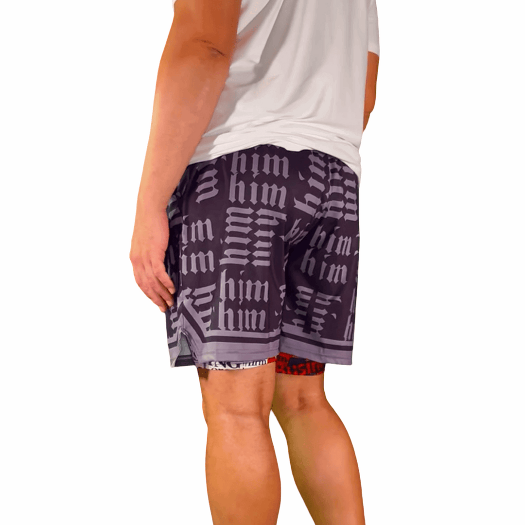 HiM BLACKOUT | Dry-Fit Basketball Shorts | ALL Sizes Trap'n Shorts