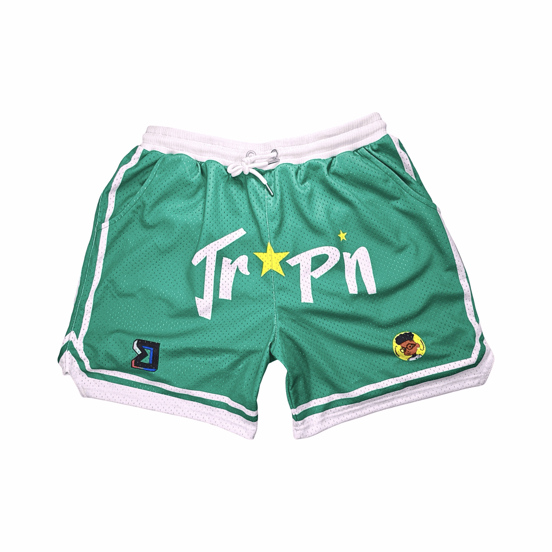 TRAP LEGEND | Authentic Pro Mesh Basketball Shorts (Retro-Inspired) Trap'n Shorts