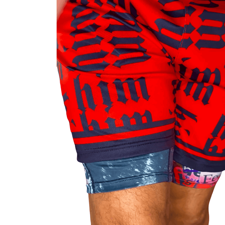 HiM REDZONE | Dry-Fit Athletic Shorts - ALL Sizes Trap'n Shorts