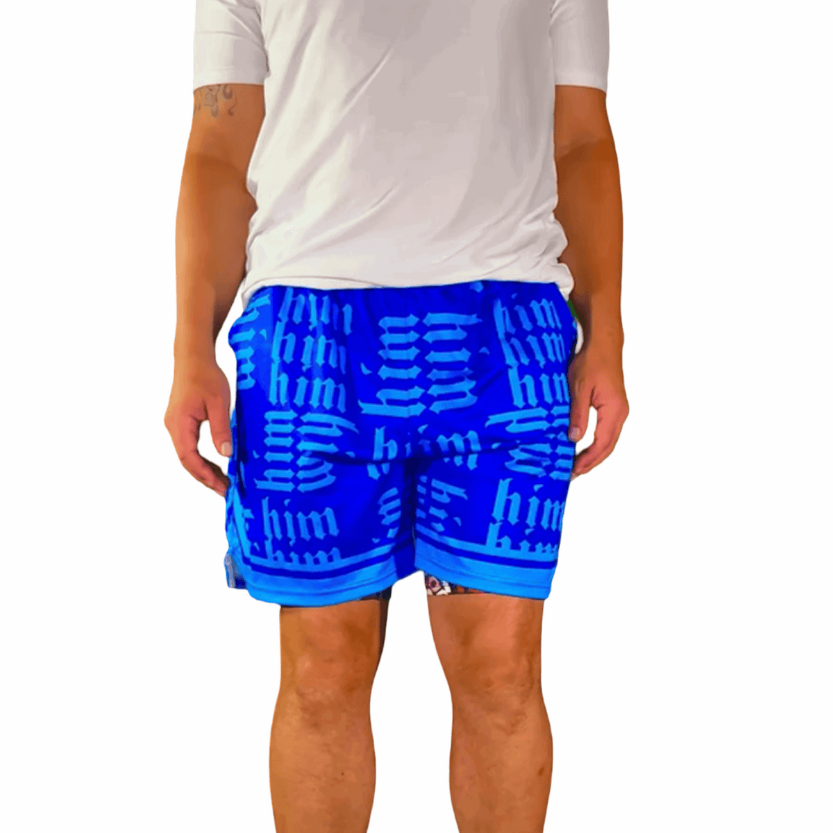 Basketball Shorts – Soft Quick-Dry (HIM X-Ray Blue) Trap'n Shorts