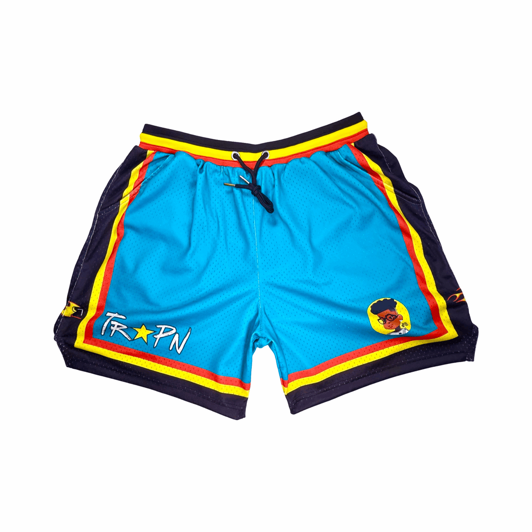 TRAP CITY | Authentic Pro Mesh Basketball Shorts (Retro Piston Colorway) Trap'n Shorts