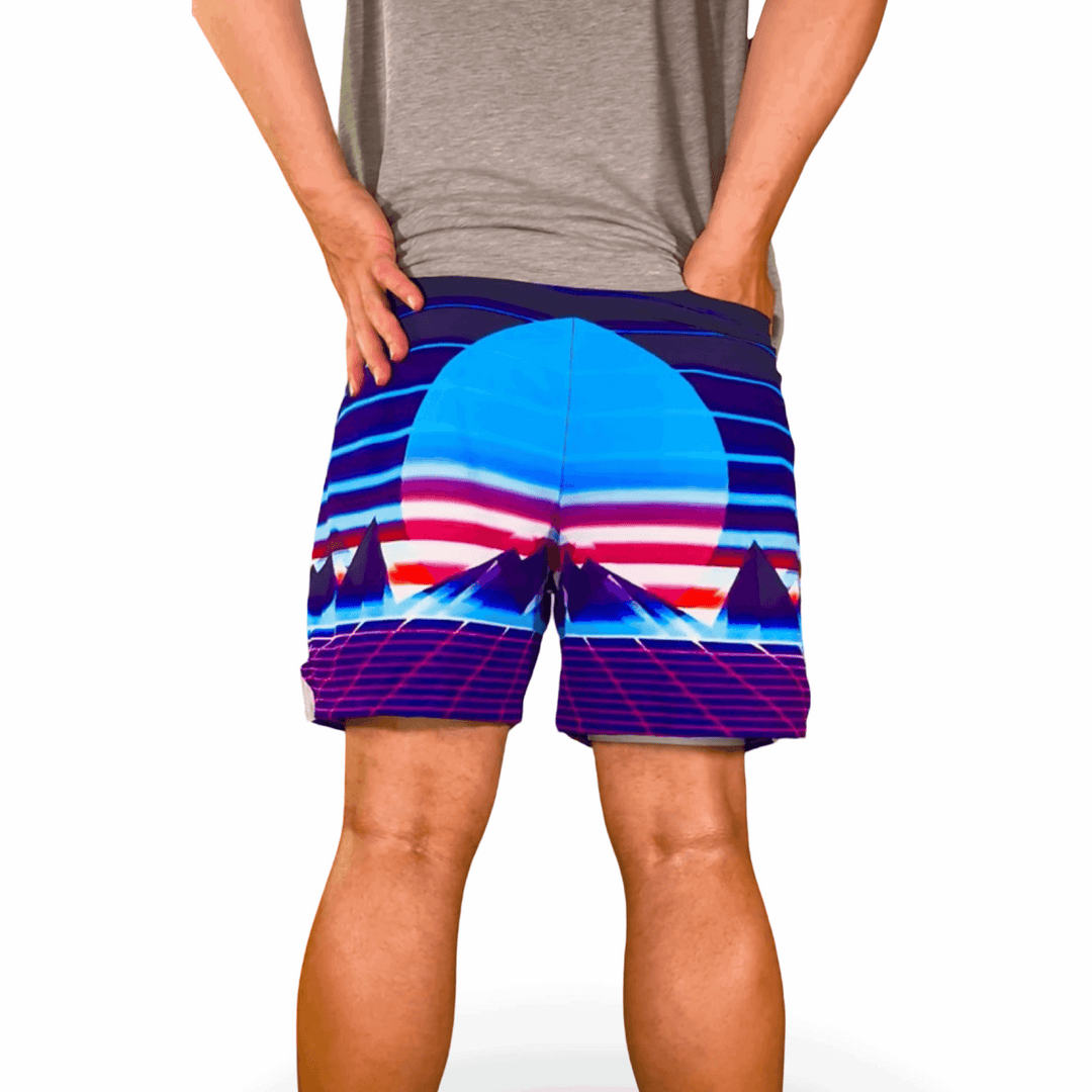MOONRUNNER GO | Water Repellent 4-Way Stretch Dry-Fit Trunks Trap'n Shorts