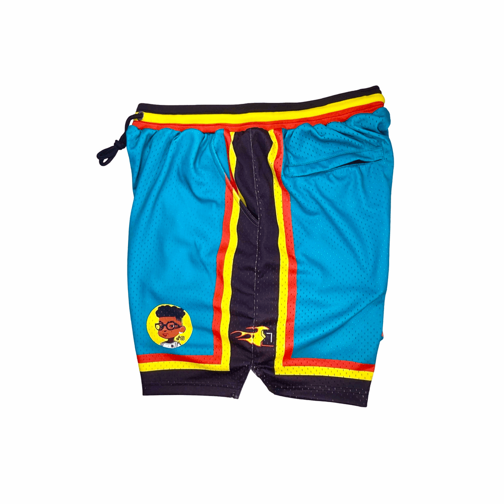 TRAP CITY | Authentic Pro Mesh Basketball Shorts (Retro Piston Colorway) Trap'n Shorts
