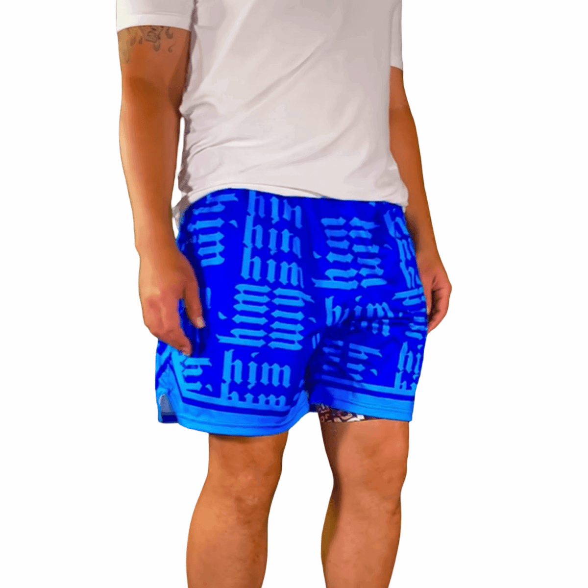 Basketball Shorts – Soft Quick-Dry (HIM X-Ray Blue) Trap'n Shorts