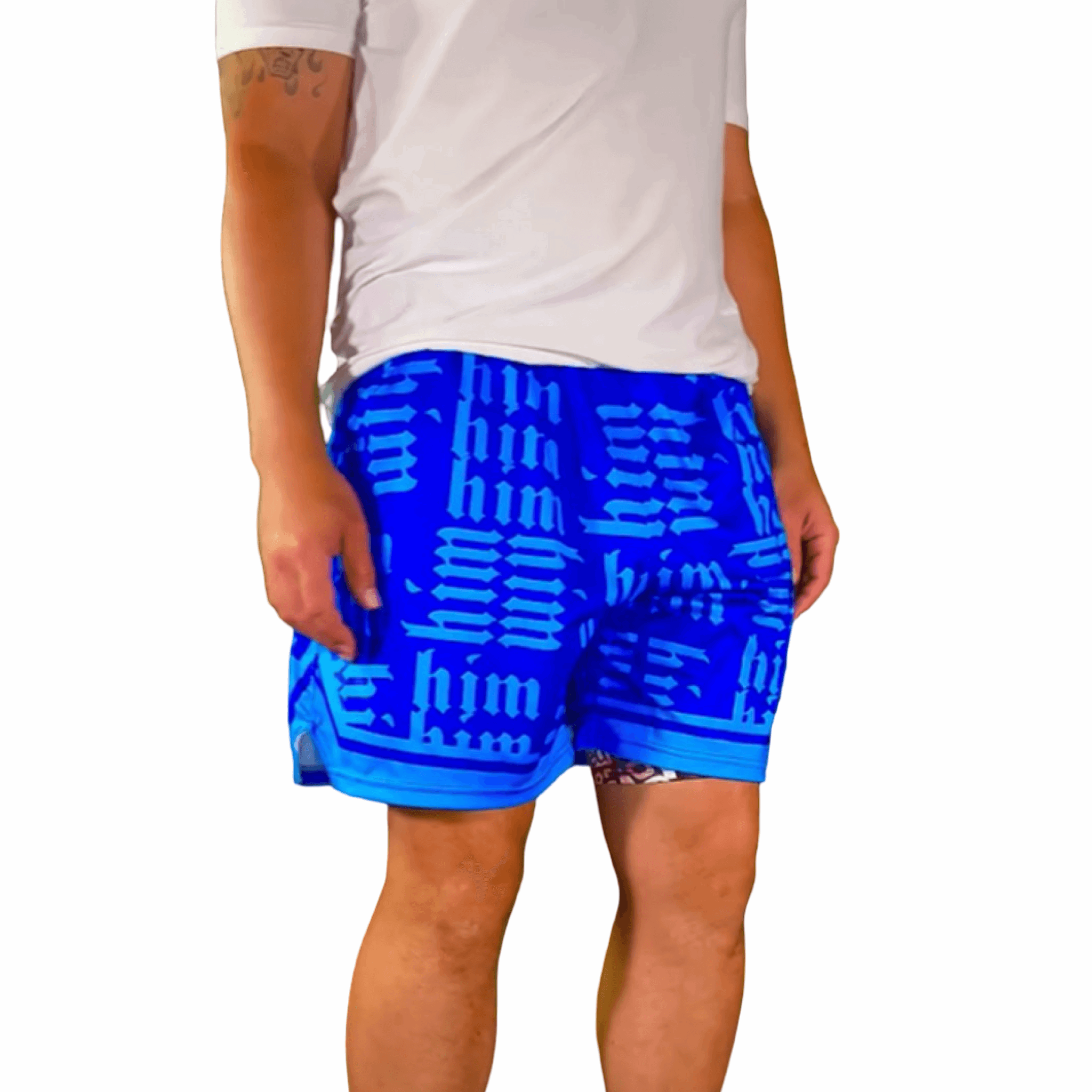 Basketball Shorts – Soft Quick-Dry (HIM X-Ray Blue) Trap'n Shorts
