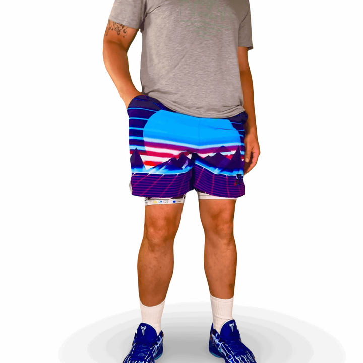 MOONRUNNER GO | Water Repellent 4-Way Stretch Dry-Fit Trunks Trap'n Shorts