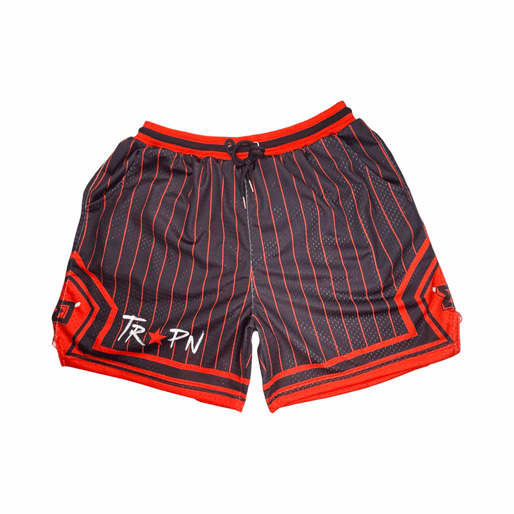 Basketball Shorts – Mesh Pro (Pinstripe X-Out) Trap'n Shorts