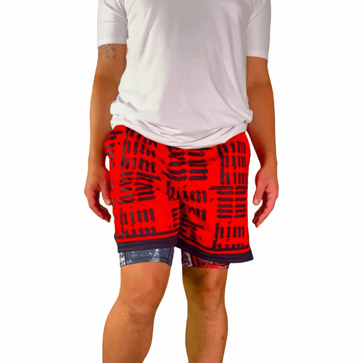 HiM REDZONE | Dry-Fit Athletic Shorts - ALL Sizes Trap'n Shorts