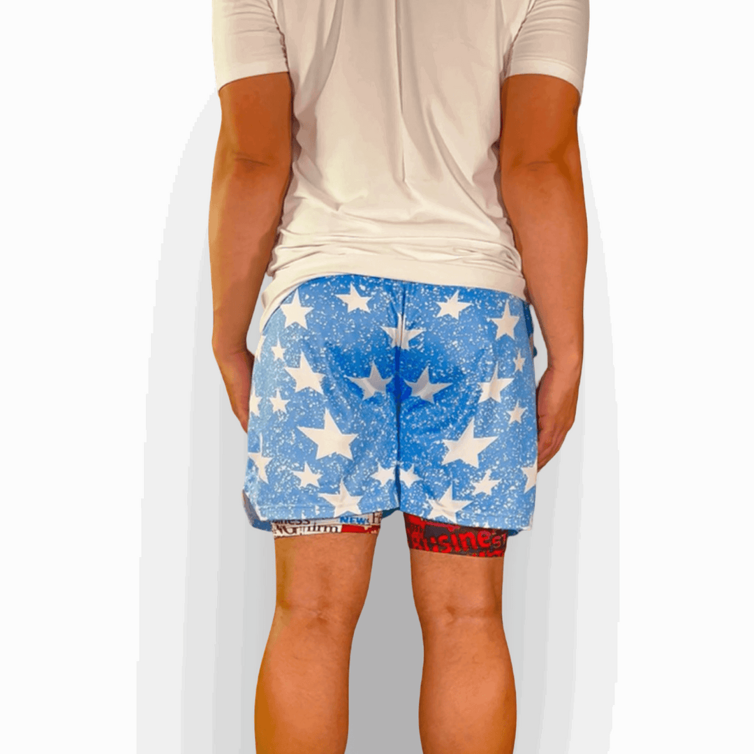SNOWSTARs | Dry-Fit Basketball Shorts | Sky Blue ALL Sizes Trap'n Shorts