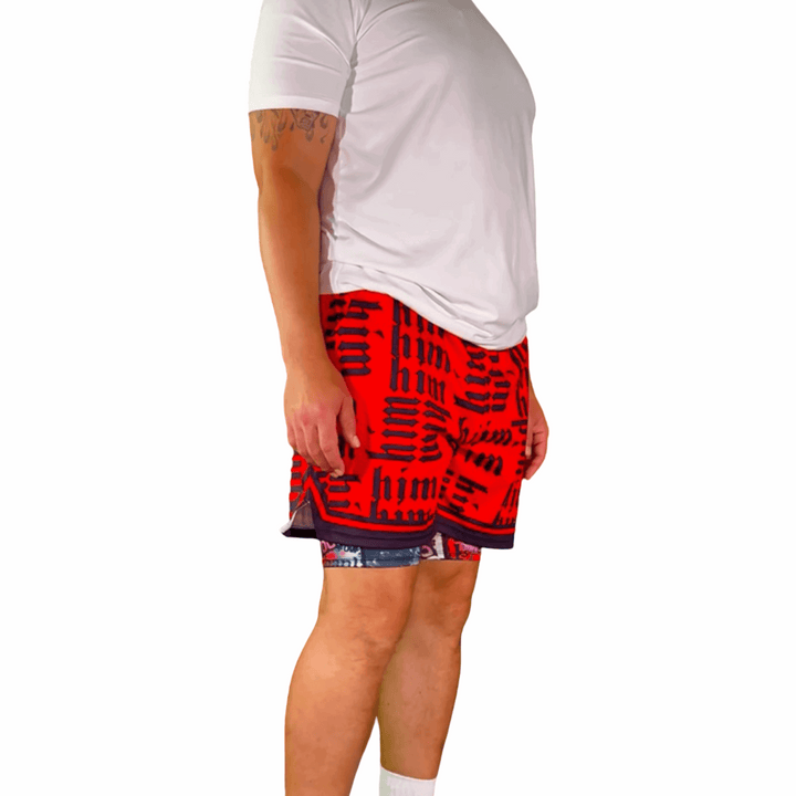 HiM REDZONE | Dry-Fit Athletic Shorts - ALL Sizes Trap'n Shorts