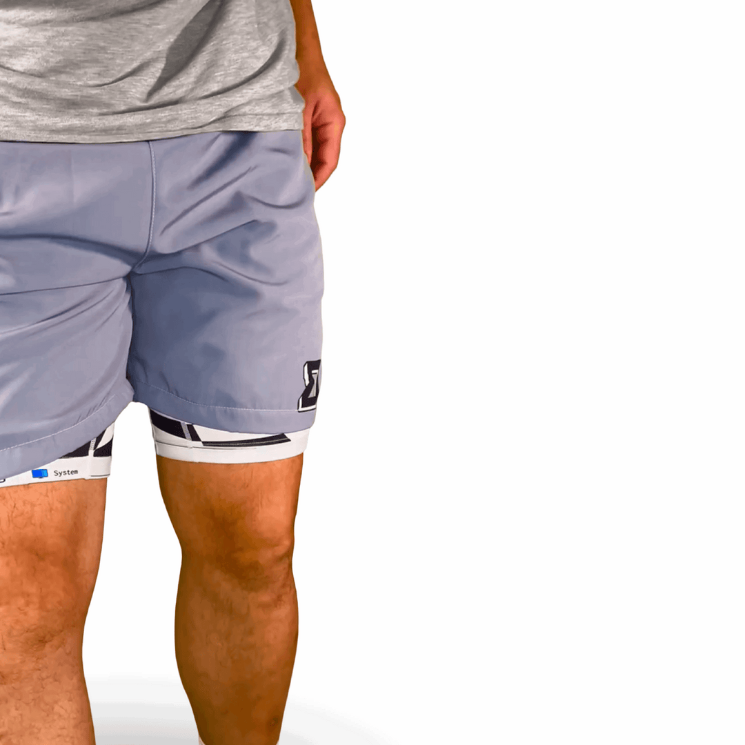 STAPLE GO | Navy-Gray-Black | Water Repellent Dry-Fit Shorts Trap'n Shorts