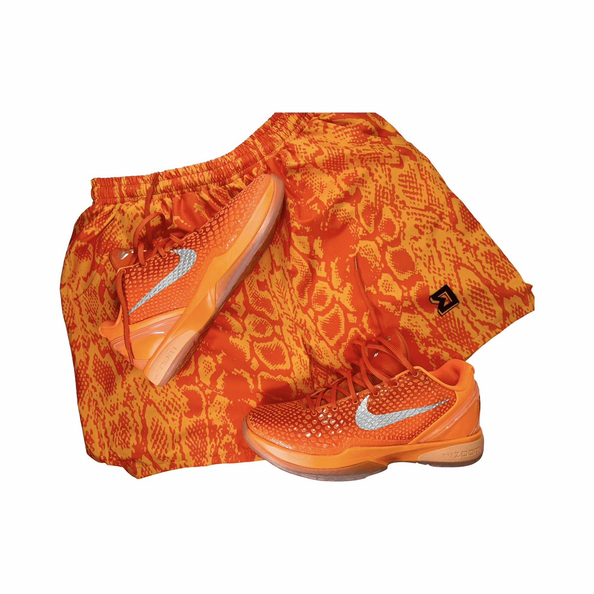 Basketball Shorts – GO Fast Dry (Orange Venom) Trap'n Shorts